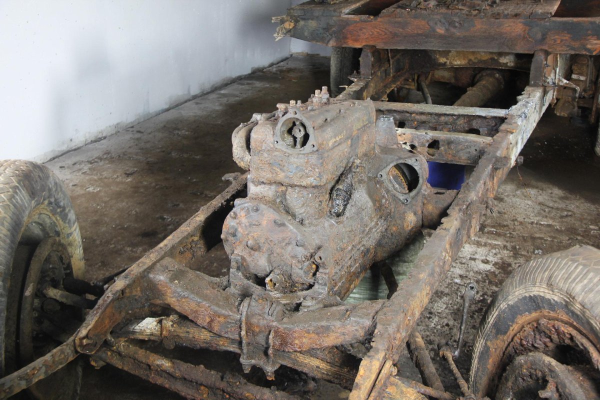 Полуторка ГАЗ АА лебедка