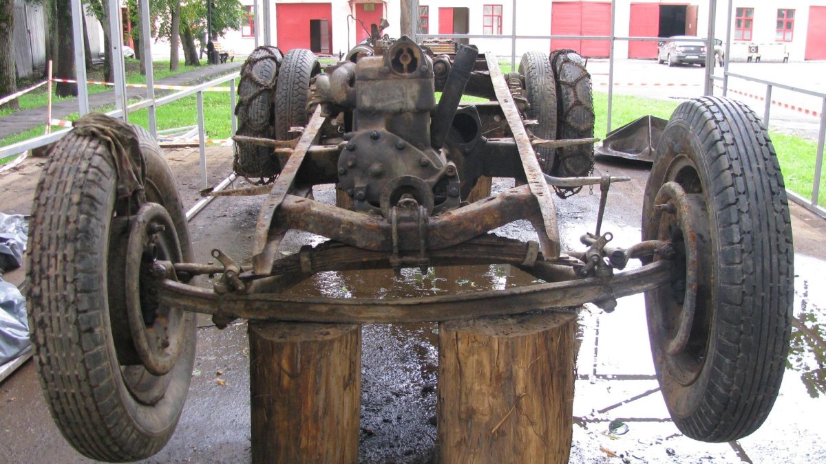 Передняя подвеска полуторки ГАЗ АА