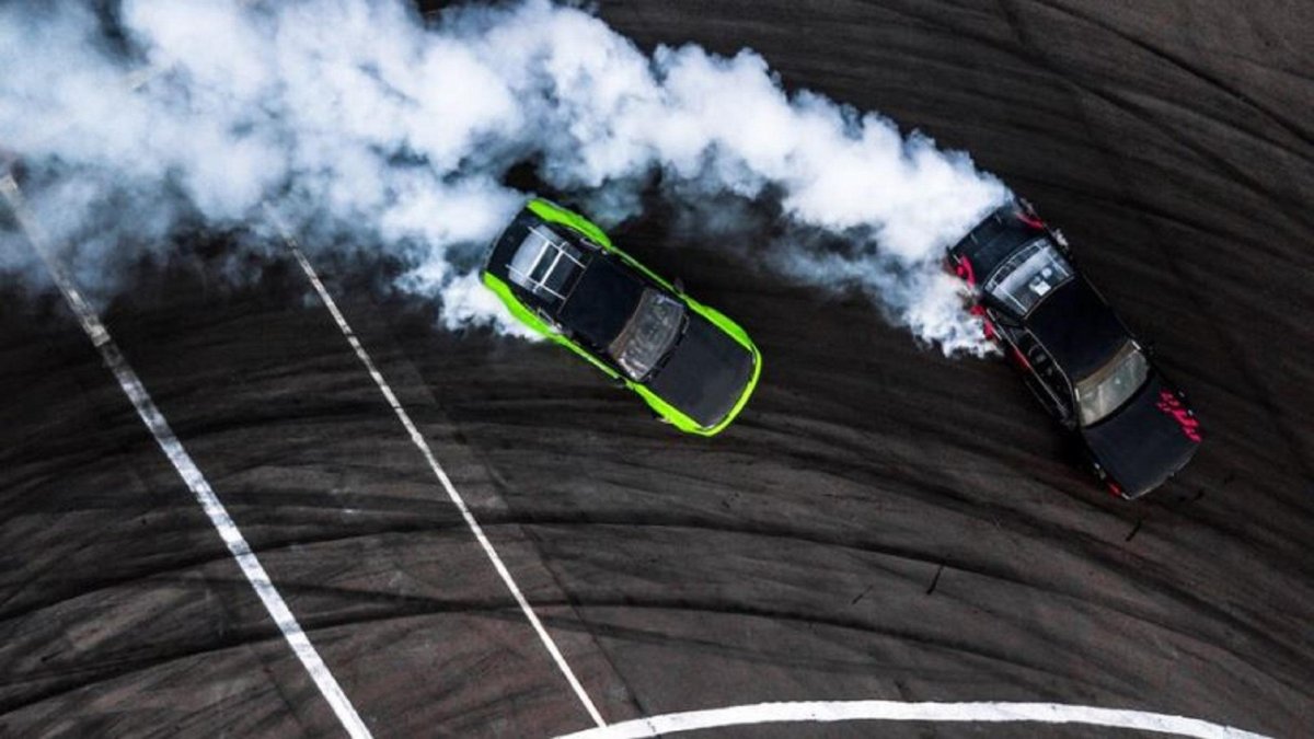 Машина для дрифта вид сверху