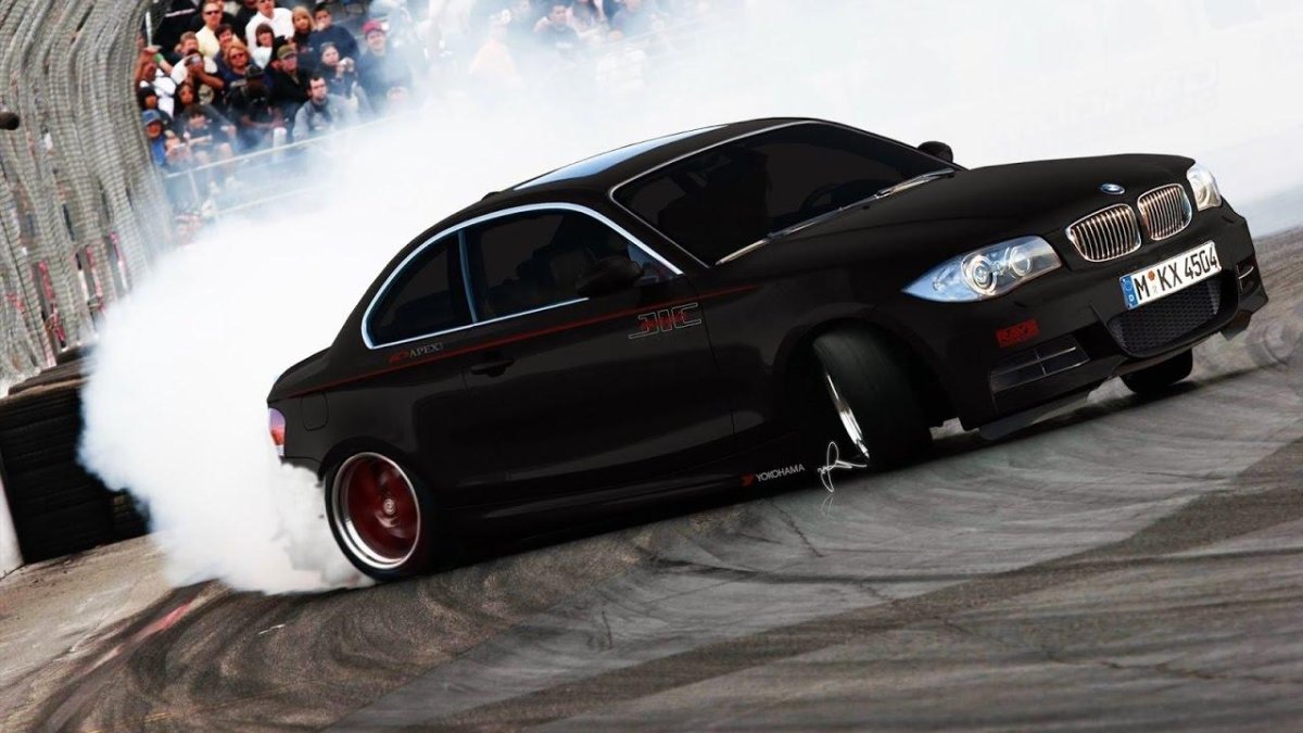 БМВ м5 черная дрифт