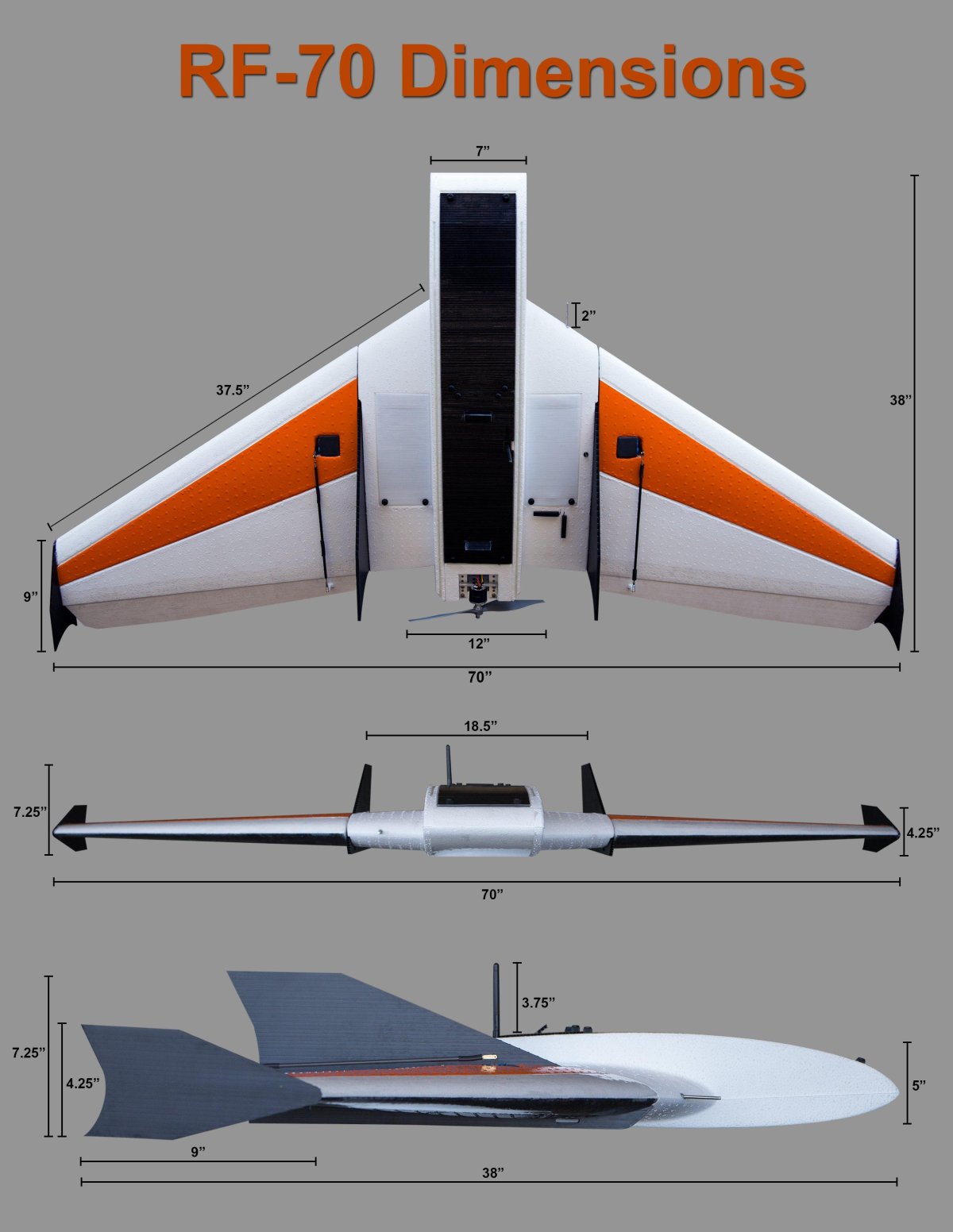 Летающее крыло Торро 300 винт