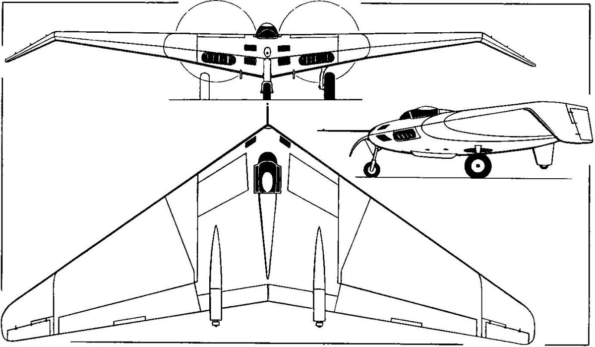 Летающее крыло Торро 300 винт