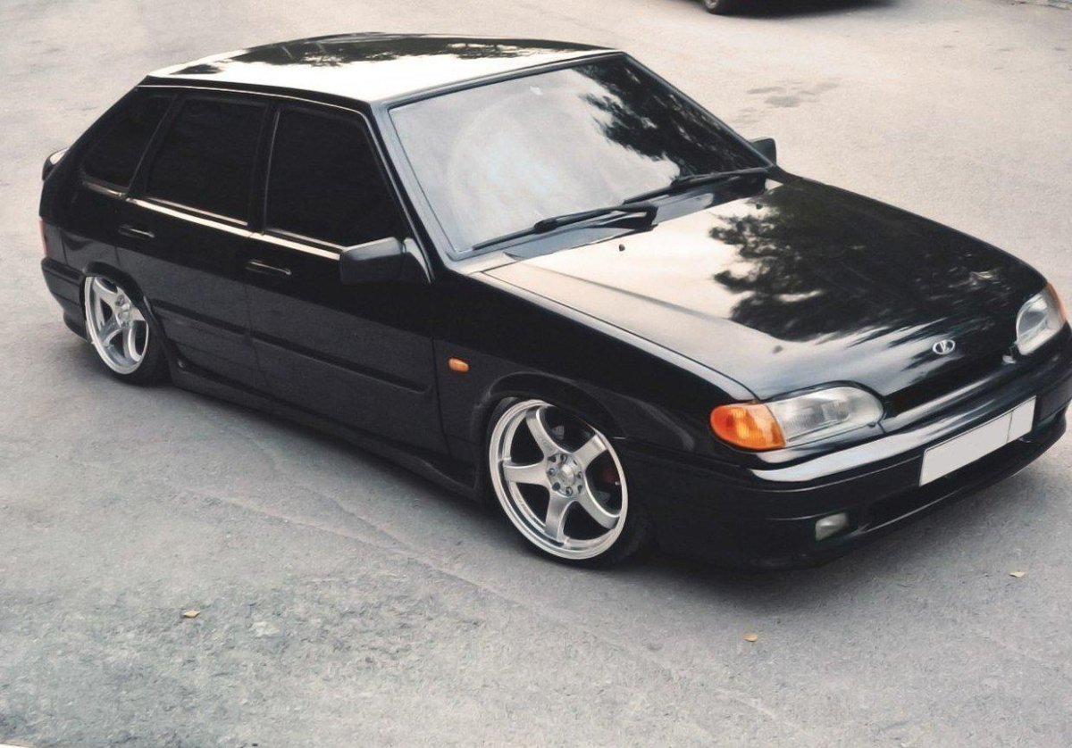 Лада 2114 черная пацанская