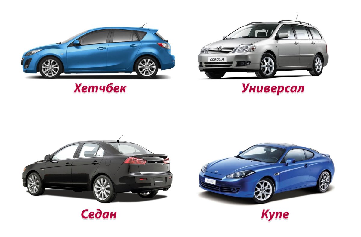 Седан купе универсал хэтчбек лифтбек