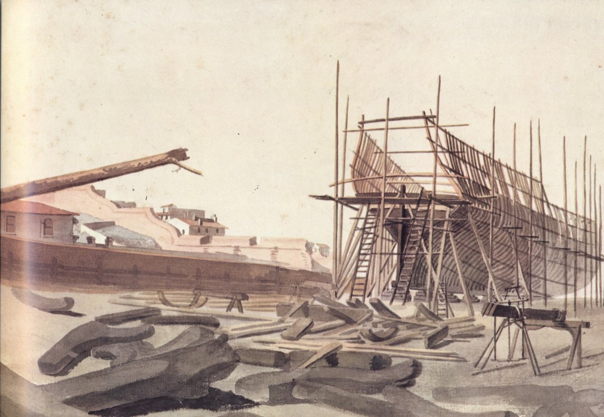 Петр 1 в Голландии на верфях