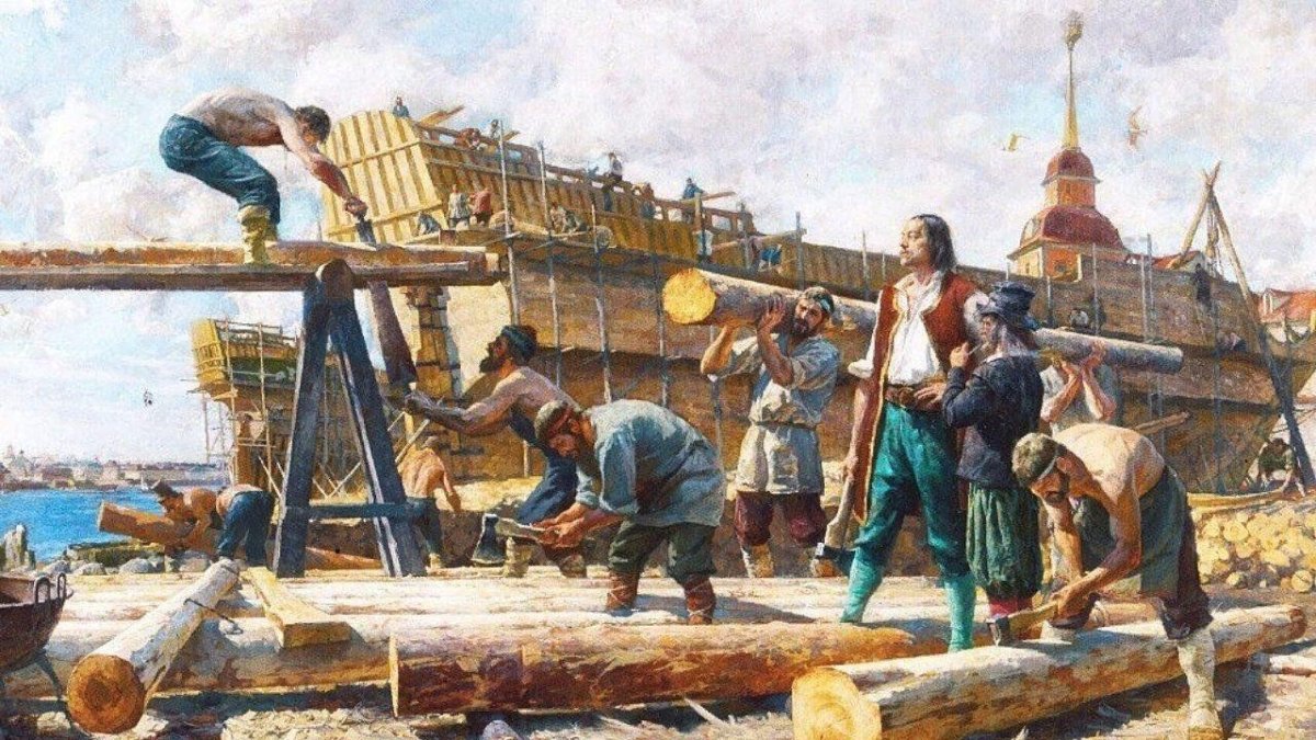 Петр 1 на верфи