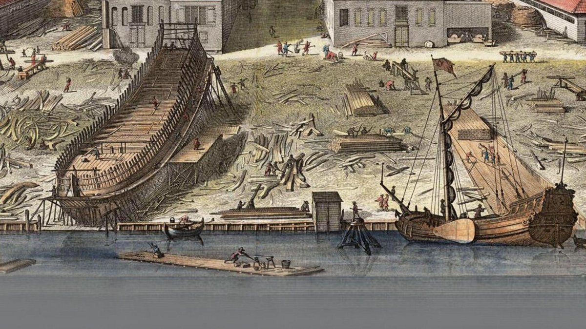 Петр 1 на верфи