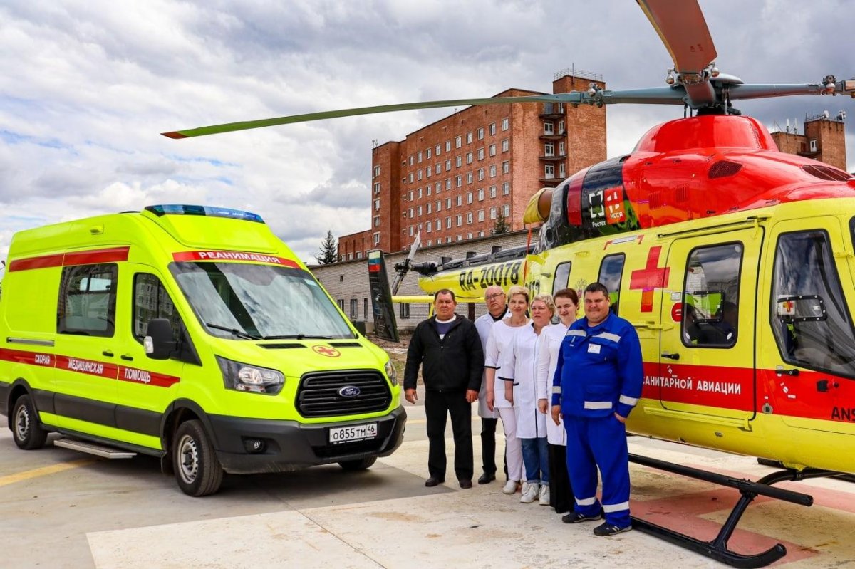 Вертолет санавиации Курск
