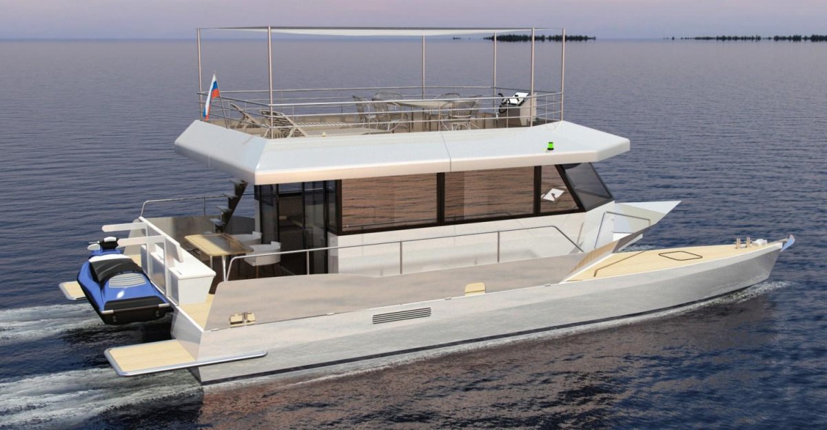 Моторный катамаран k605gt