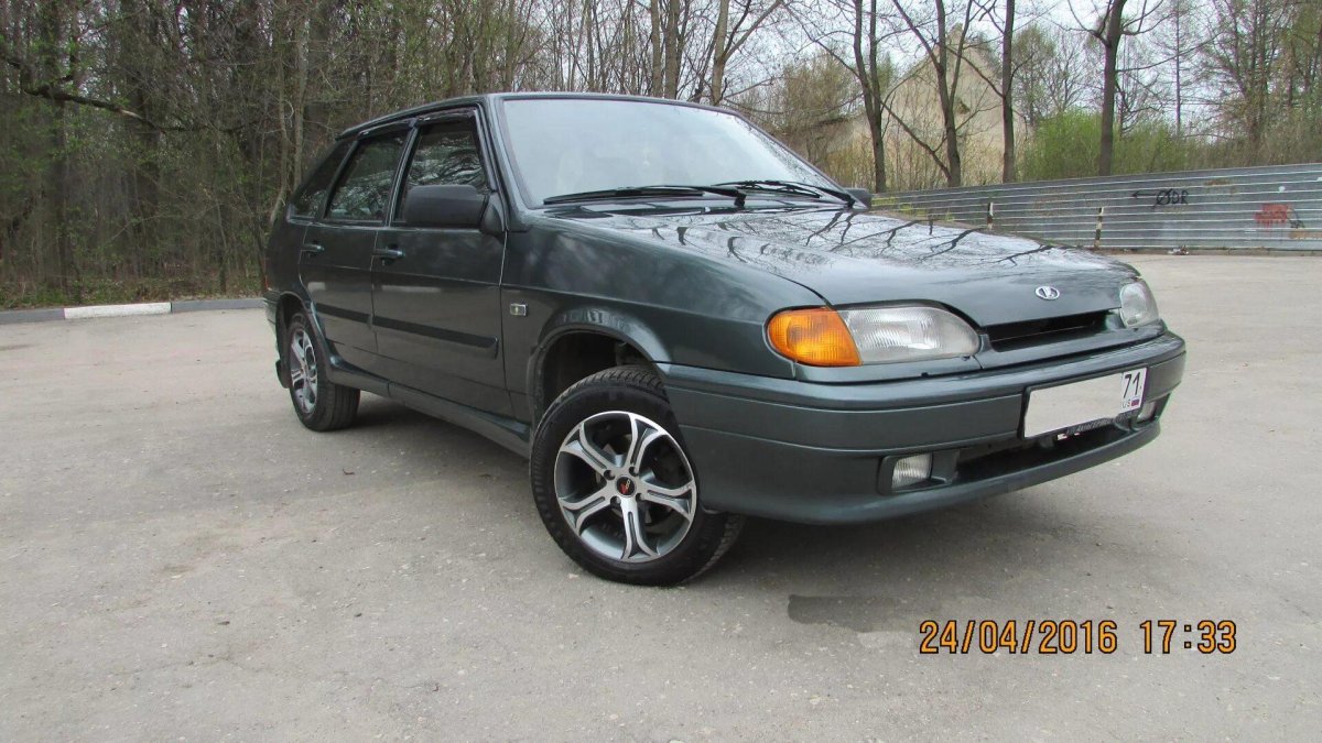 ВАЗ 2114 серо-зеленый металлик