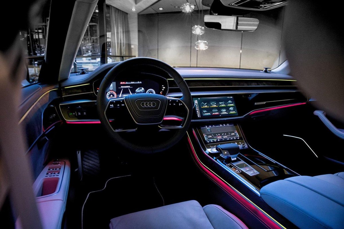 Контурная подсветка Audi a8 d3