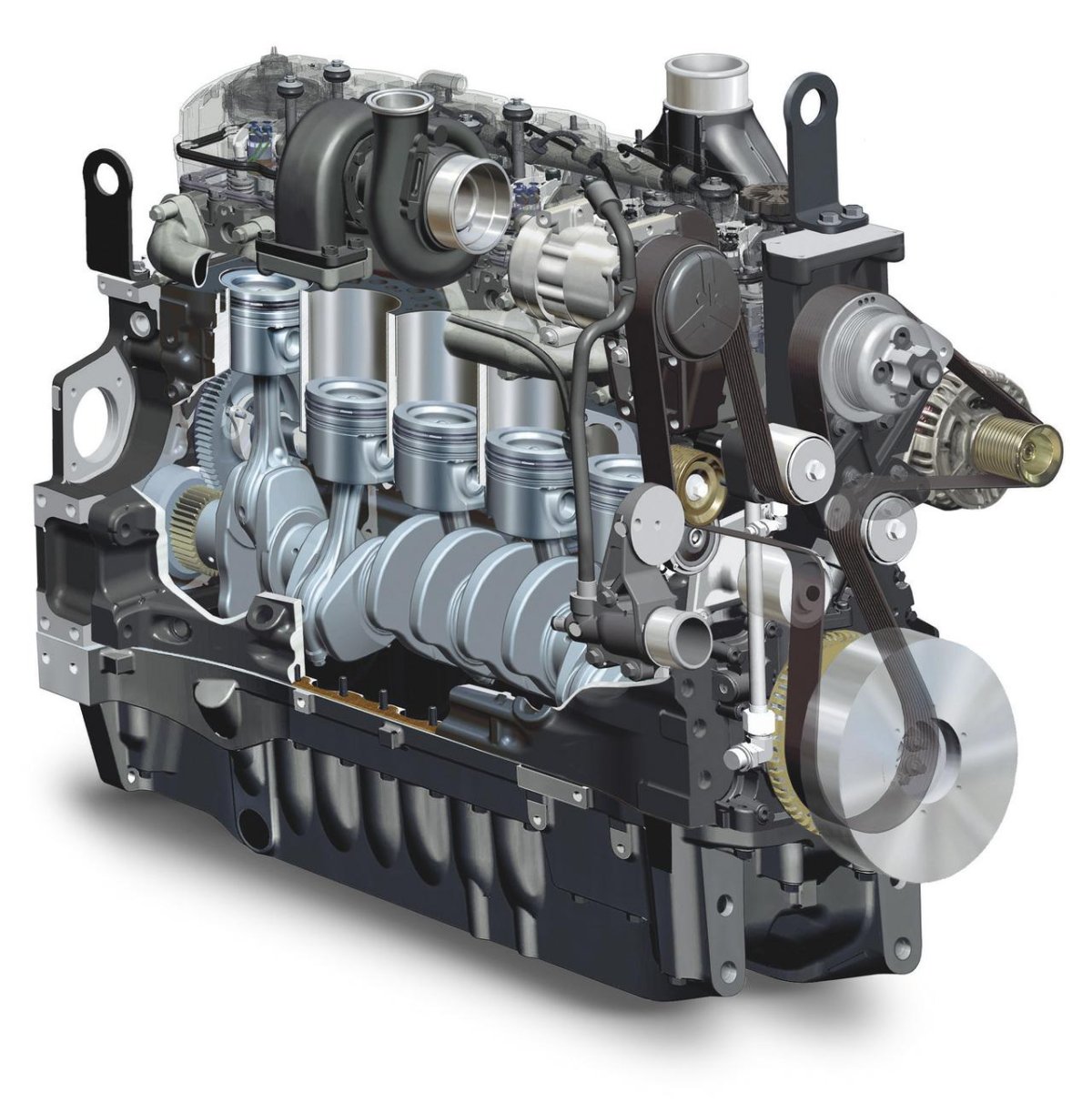 ЯМЗ рядный 6 цилиндровый