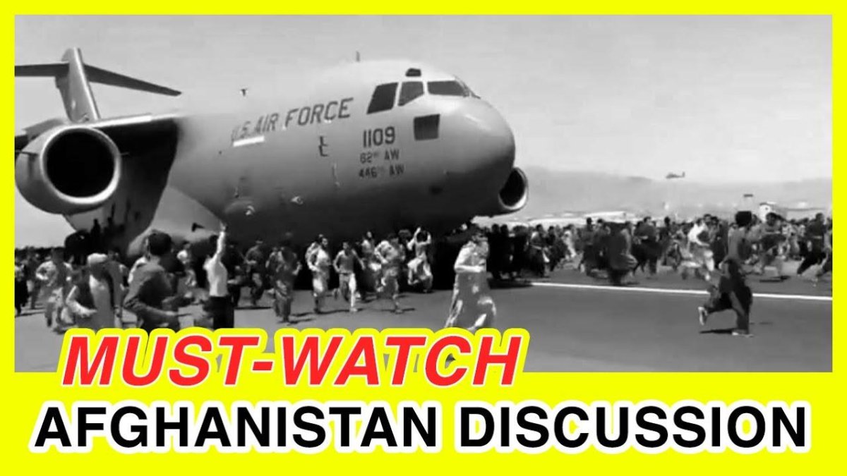 Афганцы цепляются за самолет американцев