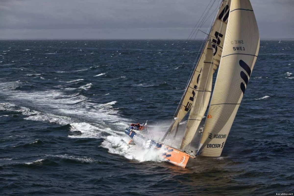 Парусная регата в шторм