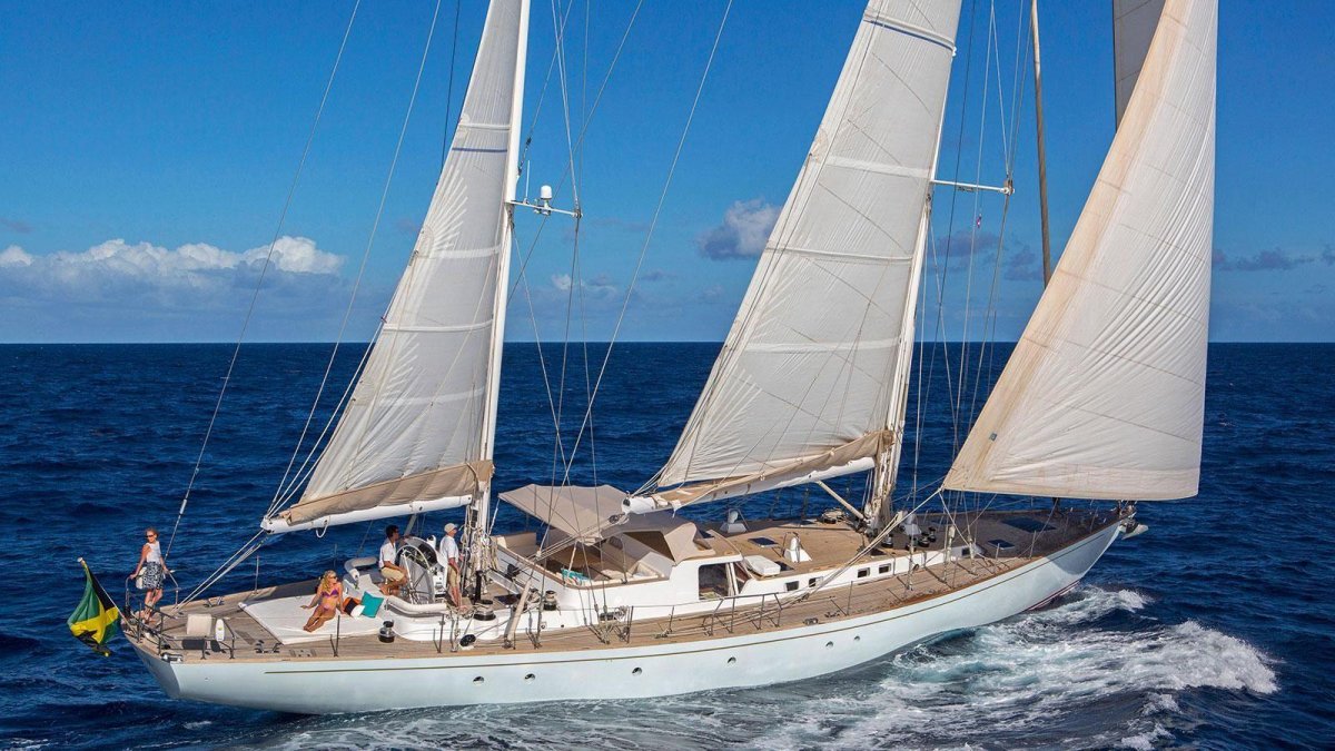 Парусная яхта 100 футов Двухмачтовая