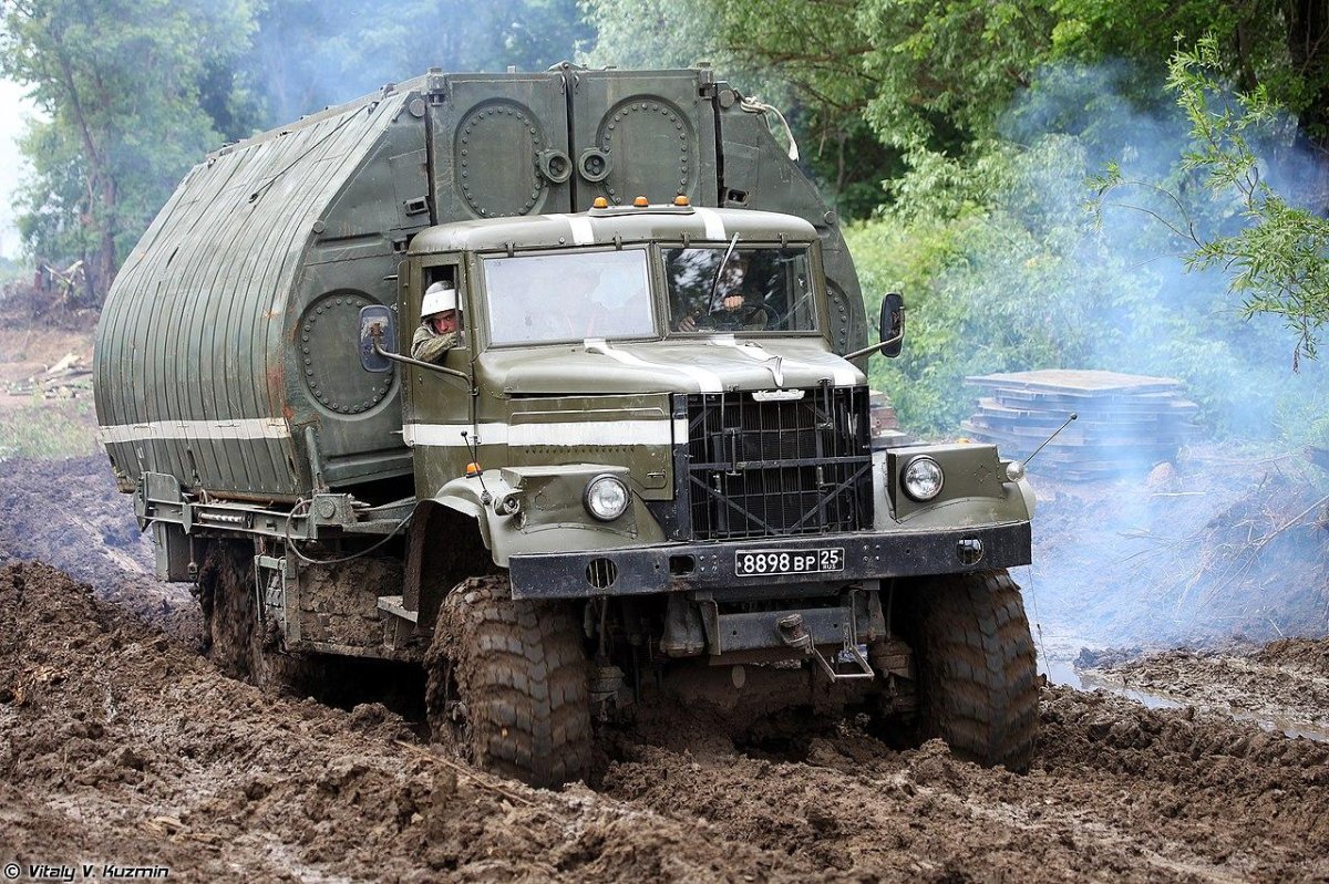 КРАЗ 255 понтоновоз