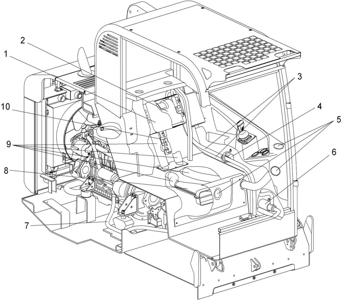 Отопитель кабины МКСМ 800