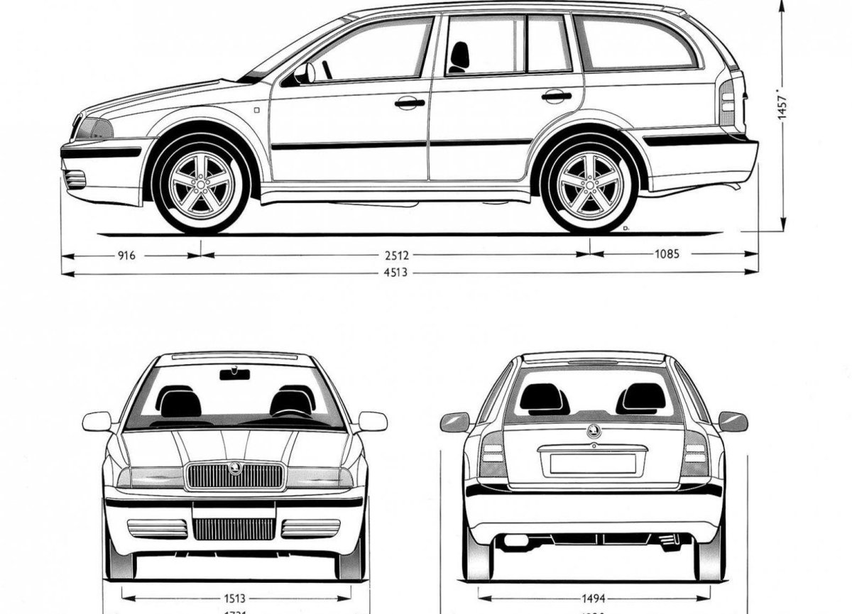 Skoda Octavia Tour универсал длина