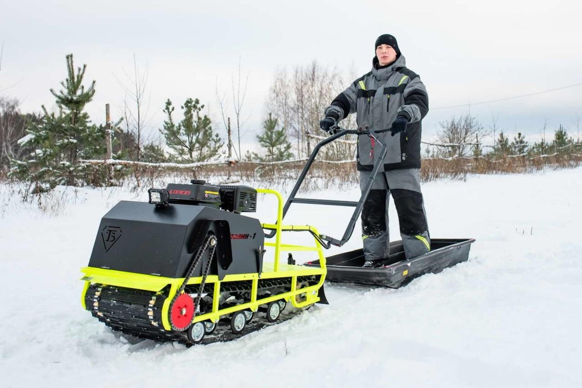 Бурлак хозяин 1 мотобуксировщик