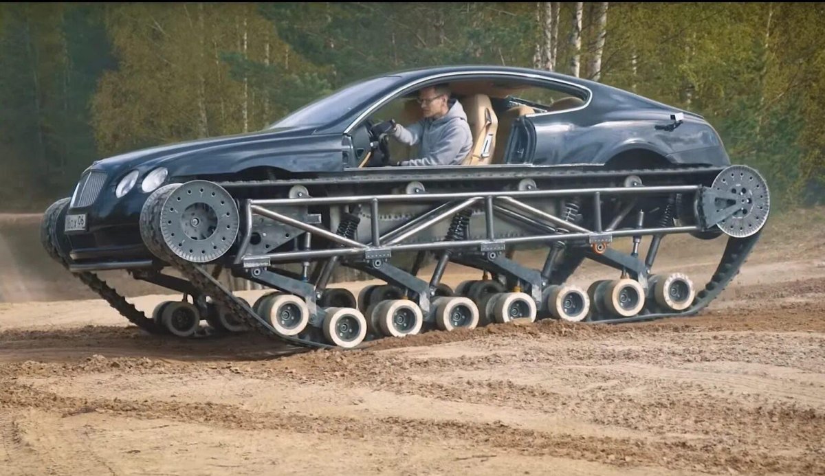 Бентли Континенталь на гусеницах
