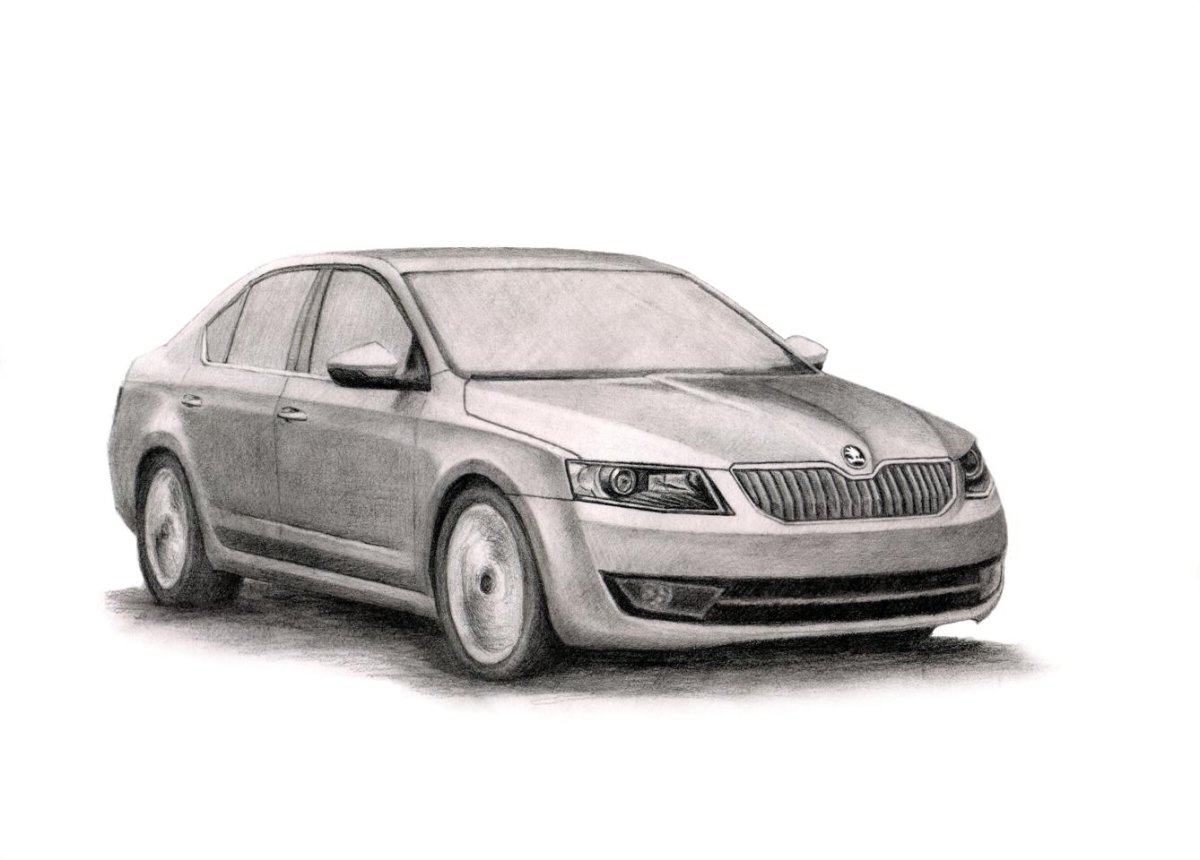 Skoda Octavia рисунок