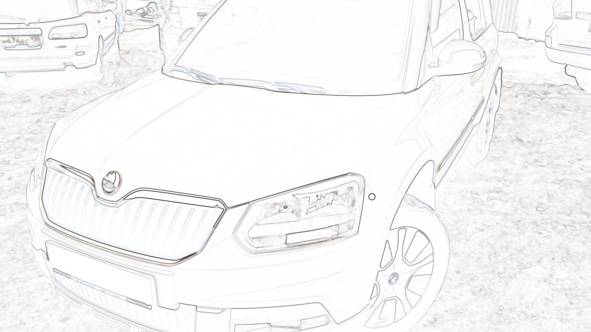 Раскраски машины Шкода Рапид