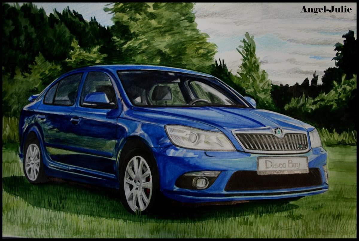 Шкода Октавия а5 рисунок