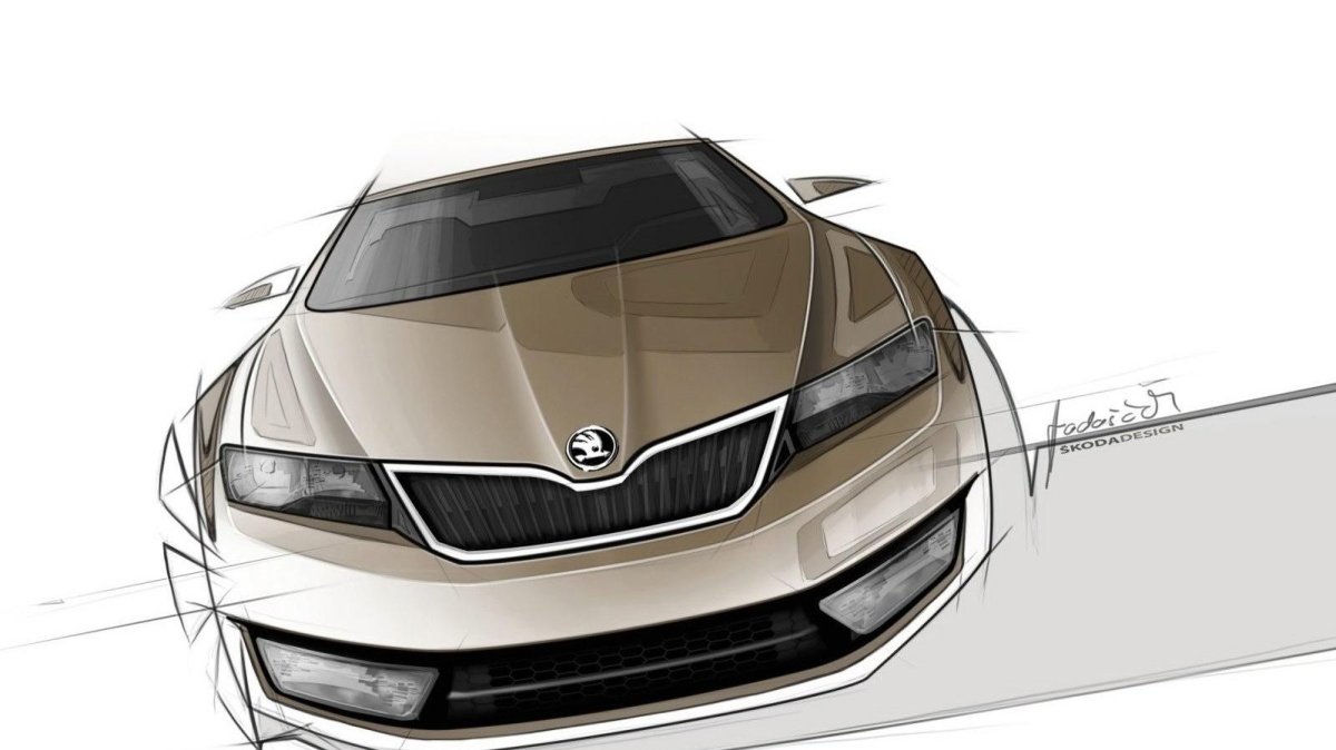 Шкода Октавия вектор