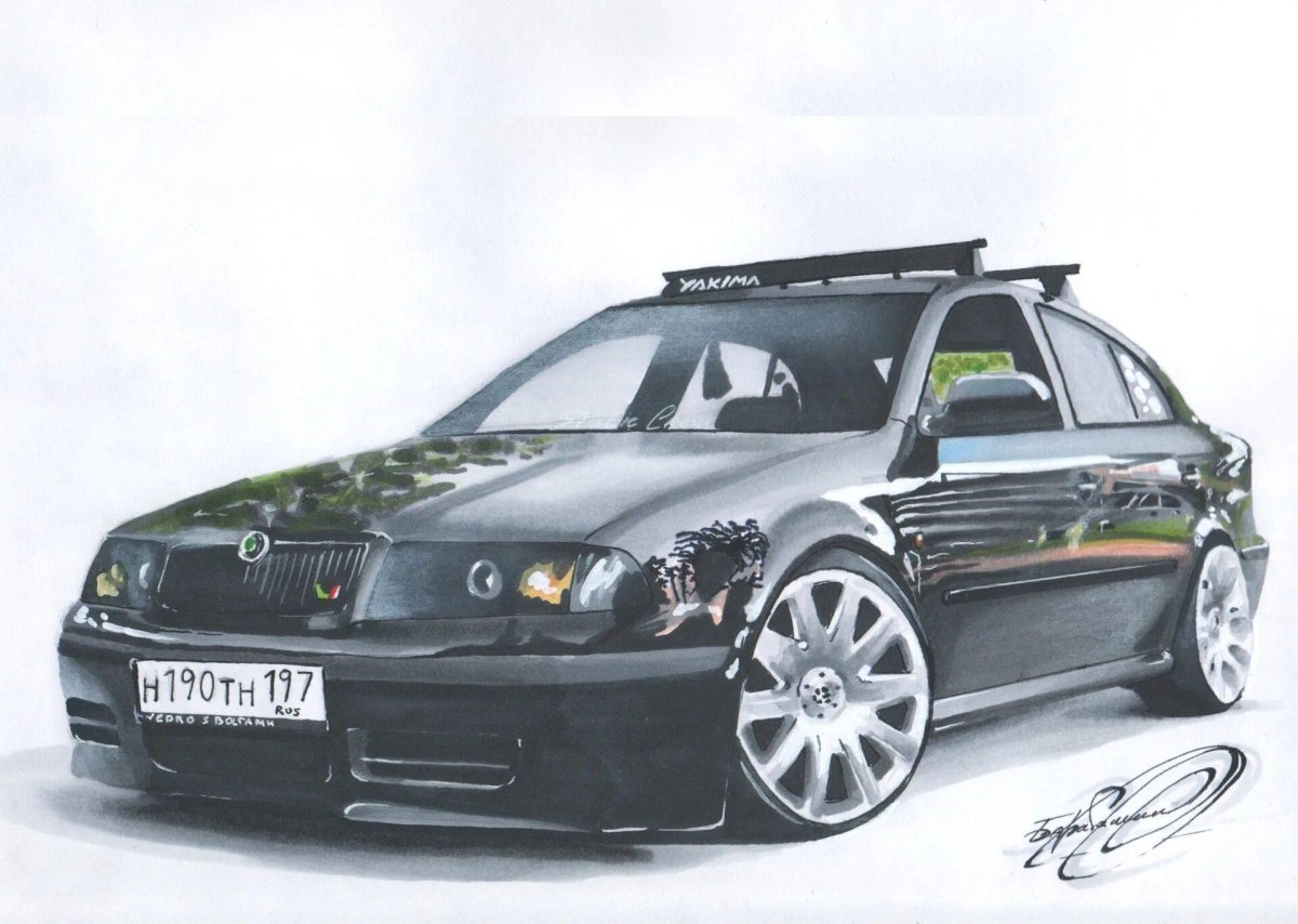 Skoda Octavia Tour рисунок