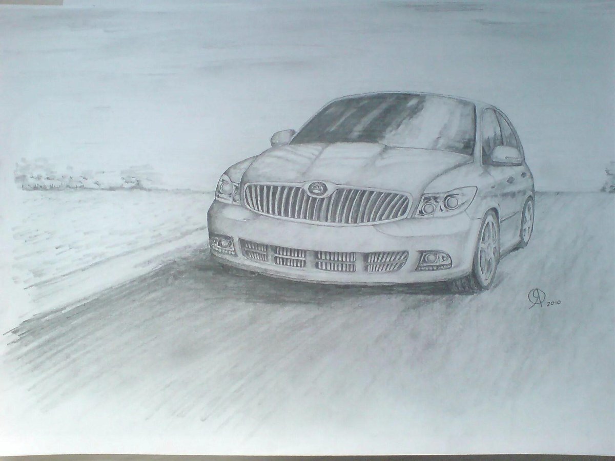 Шкода Октавия а5 рисунок