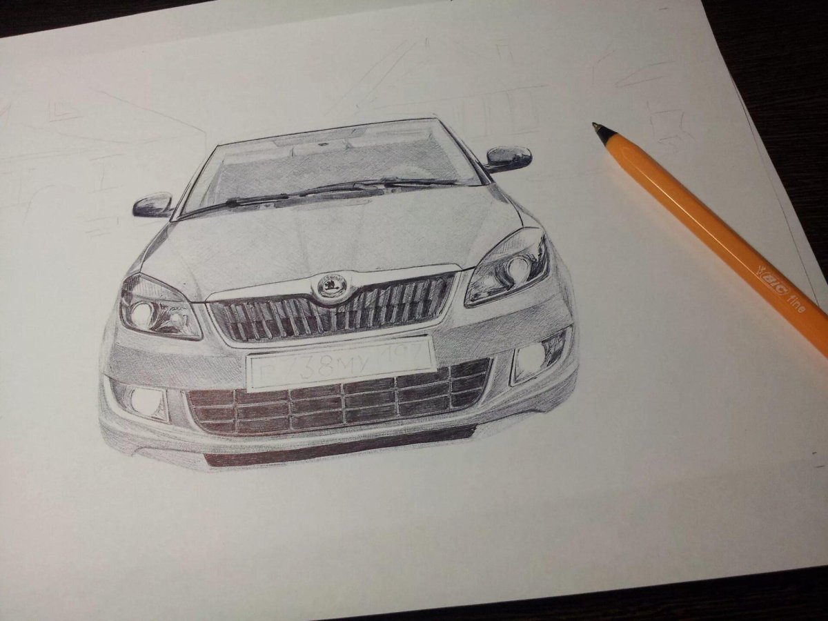 Шкода Октавия а5 рисунок