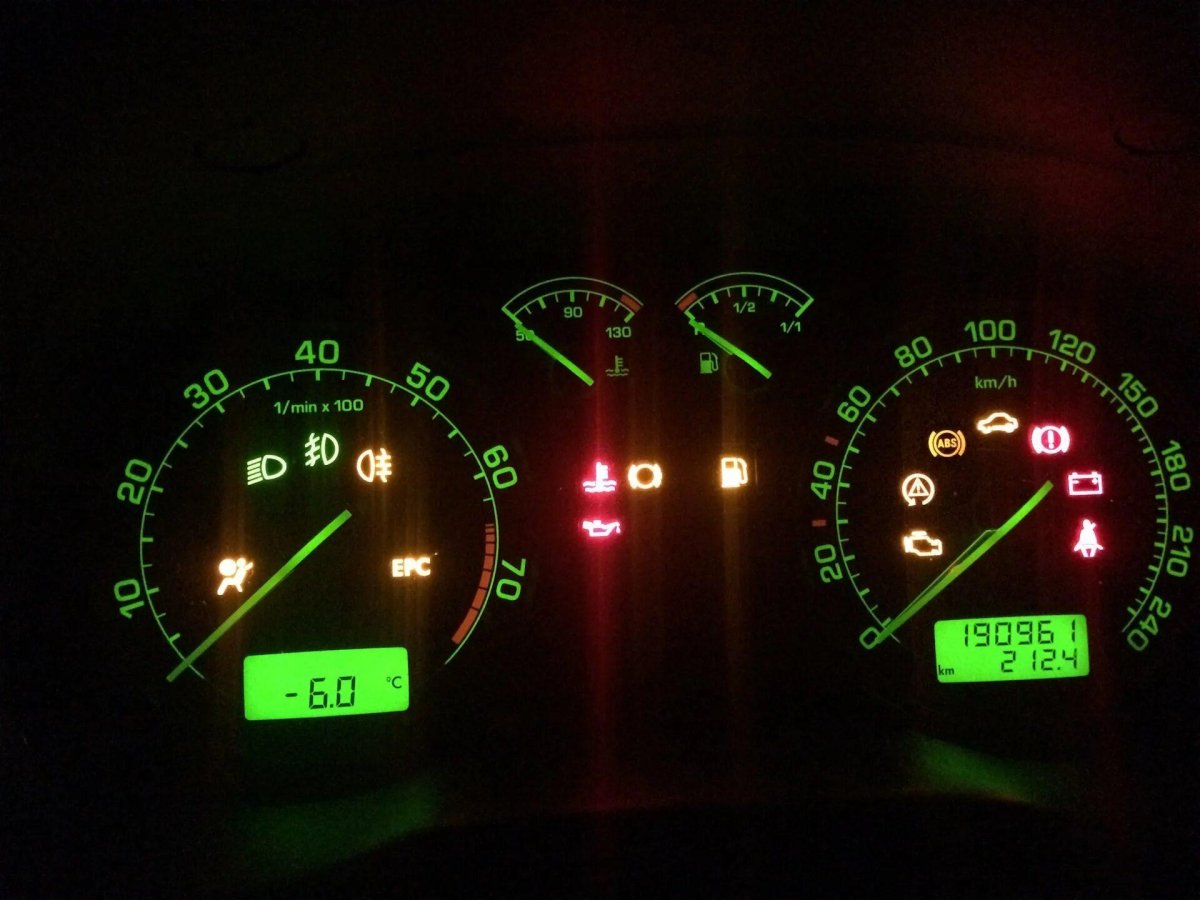 Индикаторы панели приборов Шкода Октавия а4