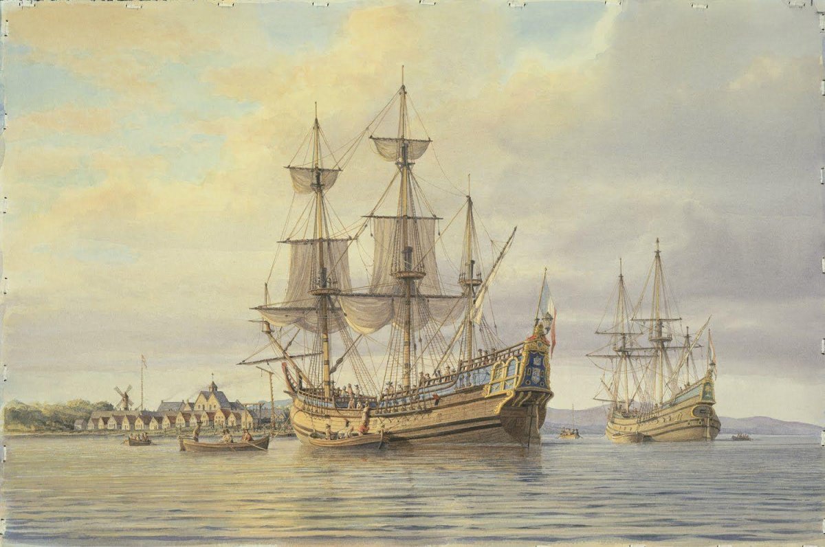 Корабль 17 века ОСТ-Индской голландской компании