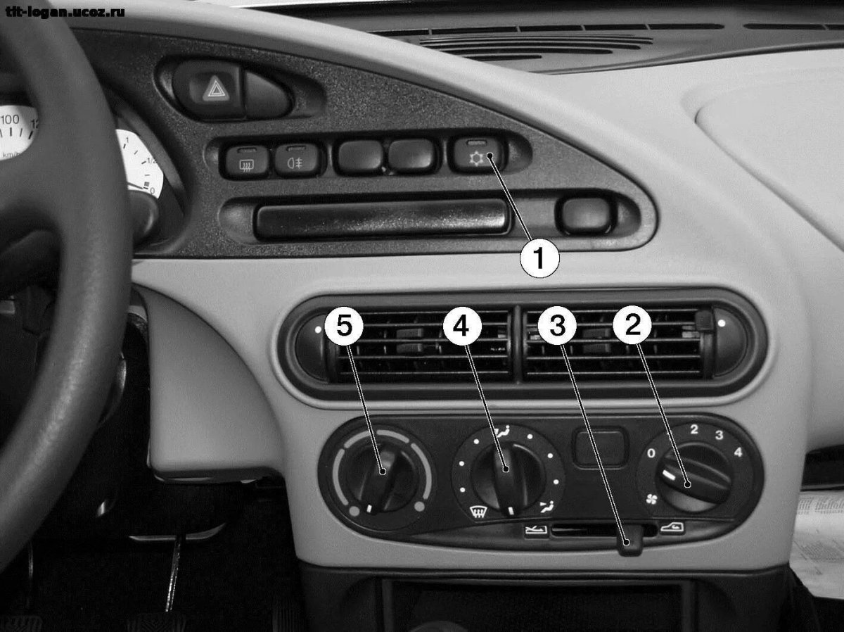 Переключатель воздушного потока Шевроле Нива