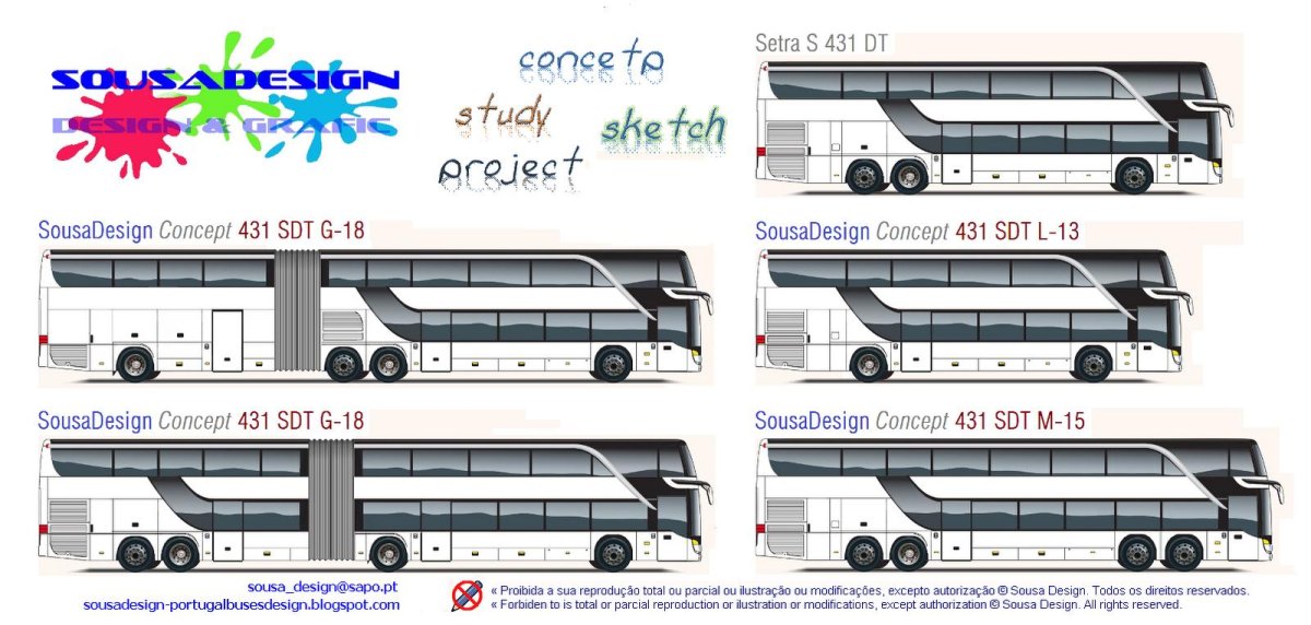 Setra s 431 DT чертеж