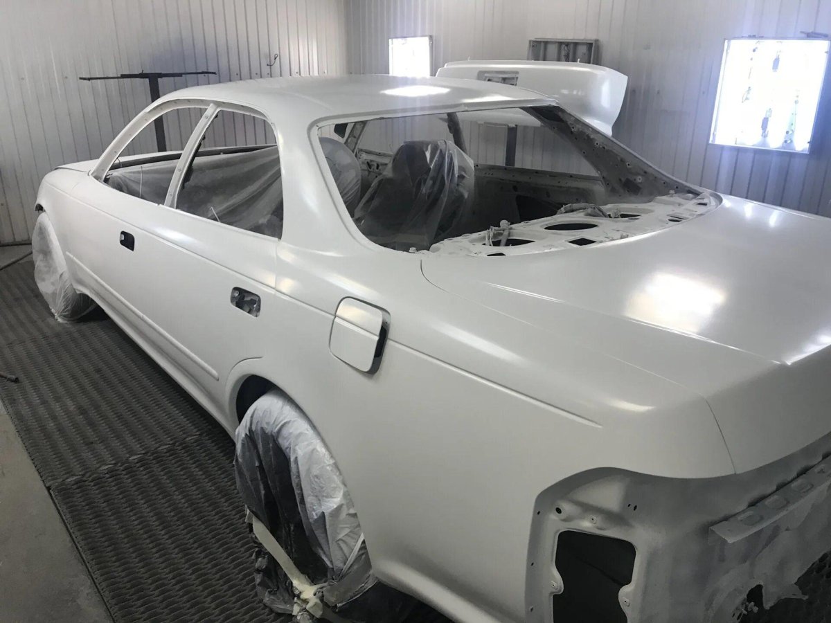 Покраска белый перламутр