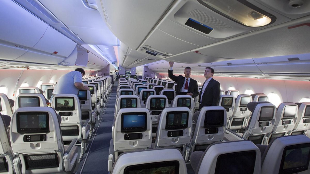 Аэробус 350-900 Аэрофлот салон