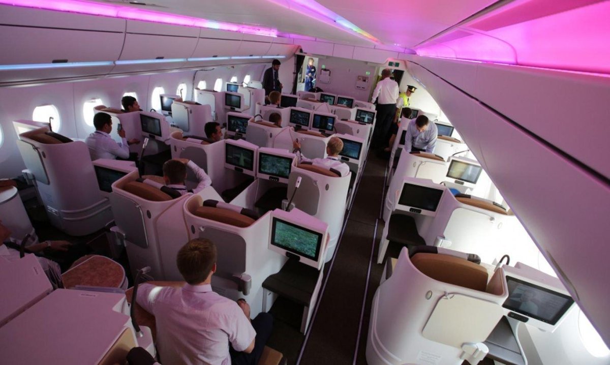 Airbus a350 салон