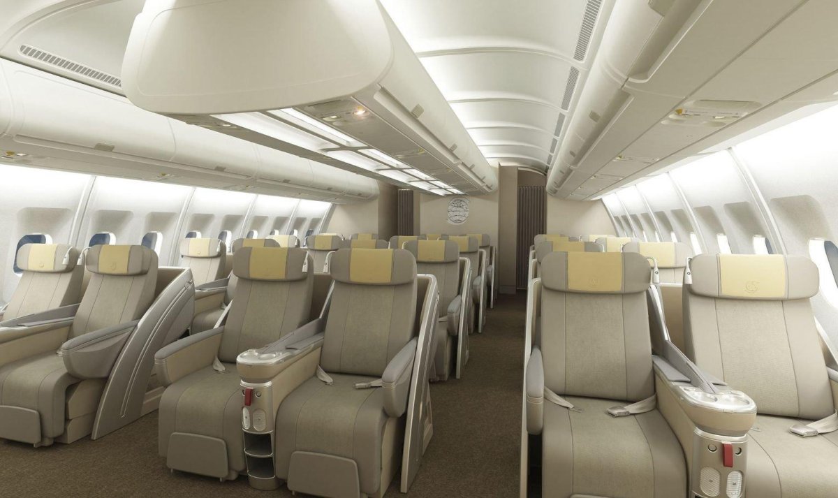Airbus a340 салон