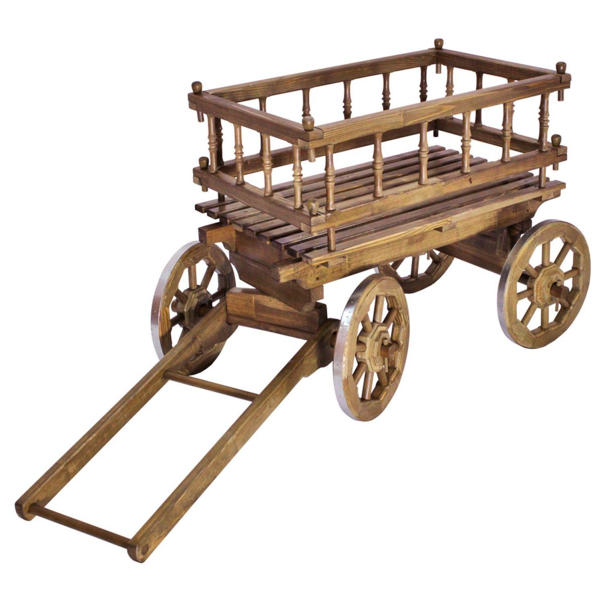 Телега деревянная декоративная