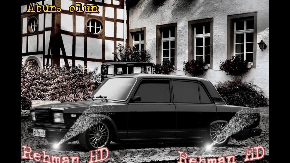 ВАЗ 2107 черная тюнингованная