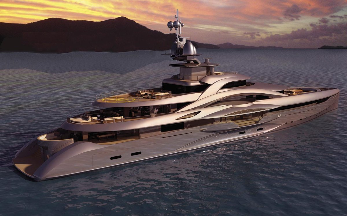 Мегаяхта Лотус Дубай