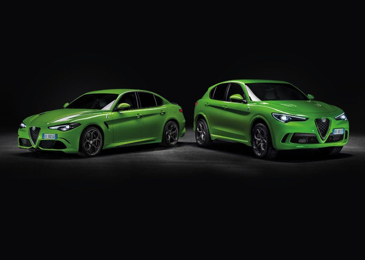 Alfa Romeo Giulia зеленая