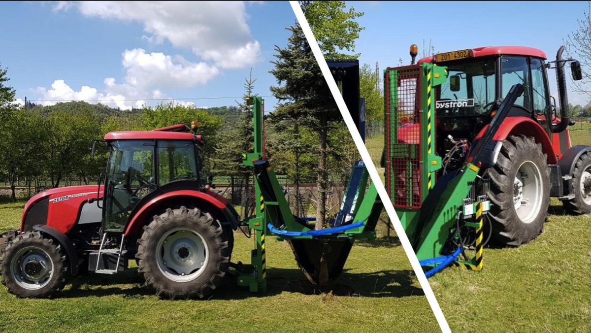 Пересадчик деревьев на МТЗ 82