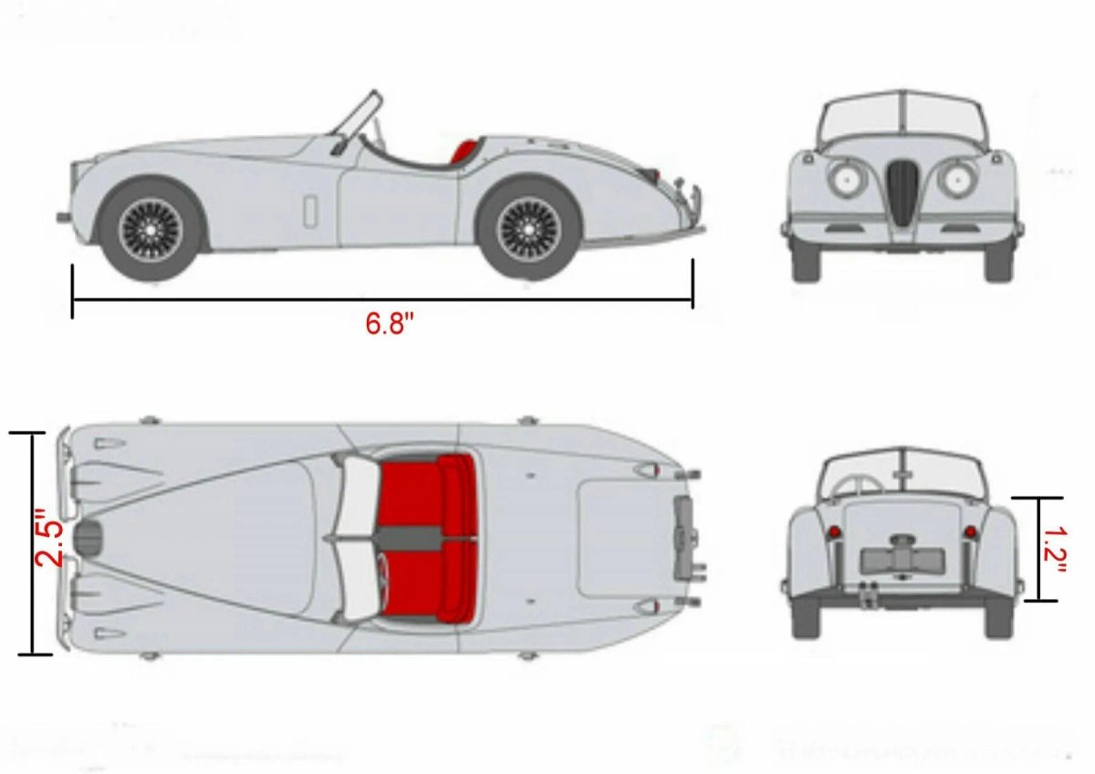 Jaguar XK 150 чертеж