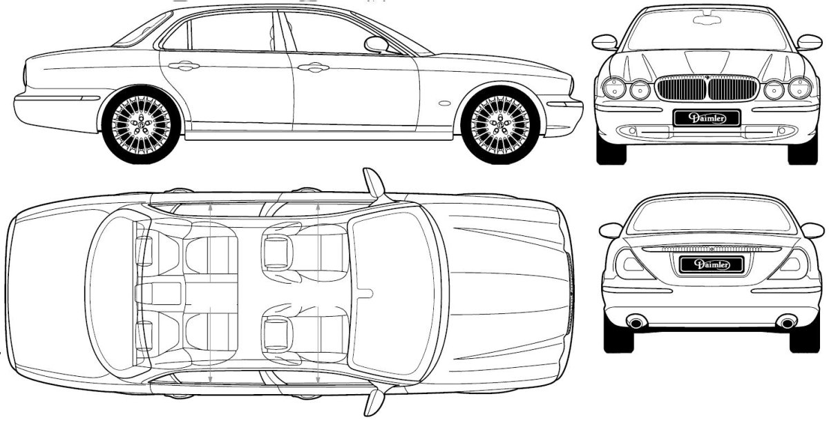 Jaguar xj8 Blueprint
