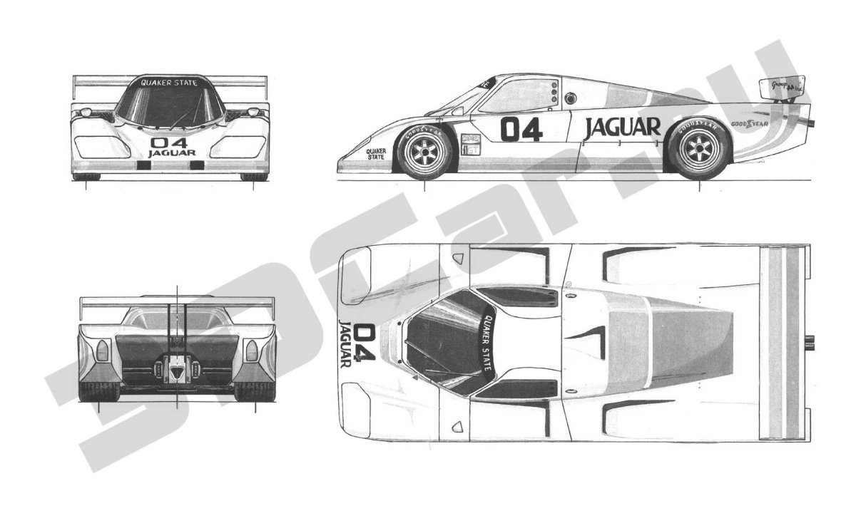 Jaguar xj220 чертежи