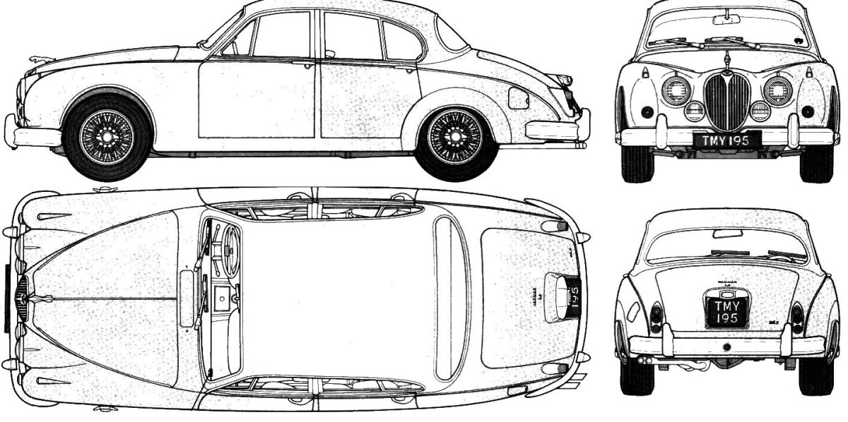 Jaguar Mark-2 чертеж