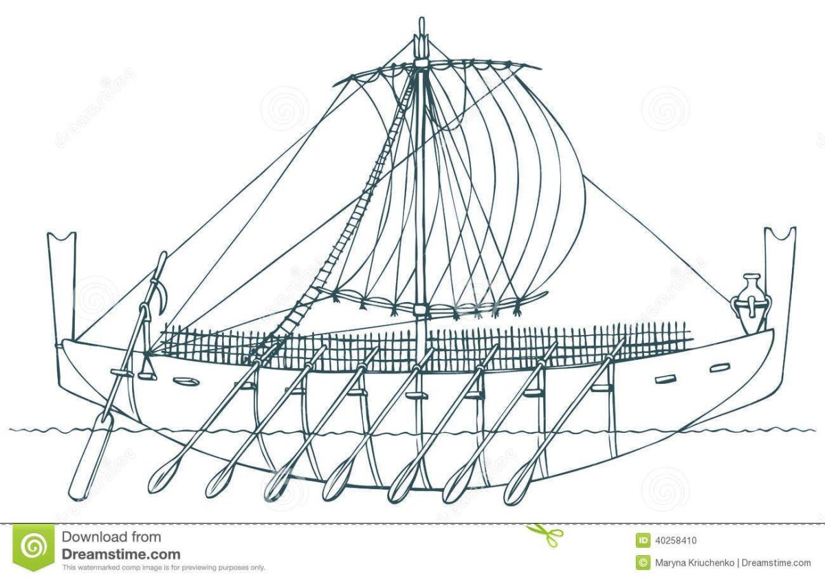 Ассиро-Финикийский боевой корабль