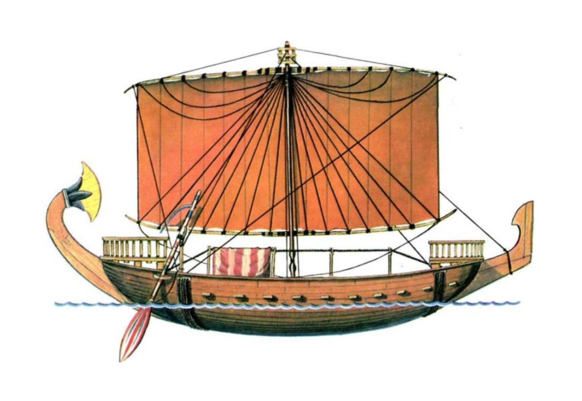 Финикийский торговый корабль